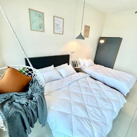 A 1-4 Pax Cozy Studio Tv Box Pool 100Mps Wifi 3 Bed Trefoil Setia Alam Luaran gambar