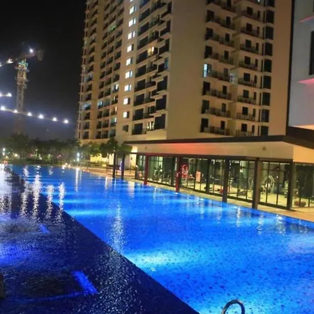A 1-4 Pax Cozy Studio Tv Box Pool 100Mps Wifi 3 Bed Trefoil Setia Alam Luaran gambar